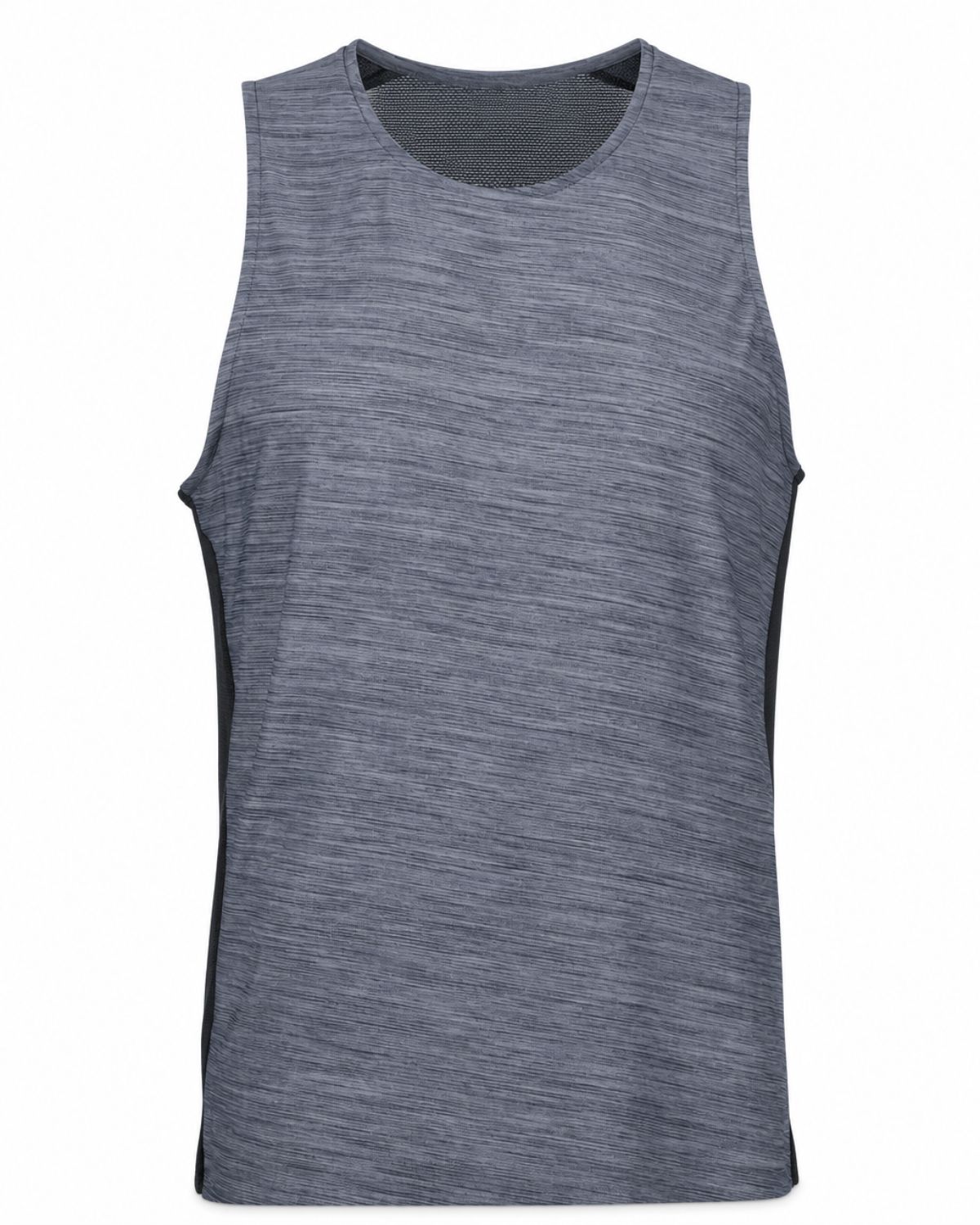 Tank top sportif gris chiné, packshot fond blanc pur